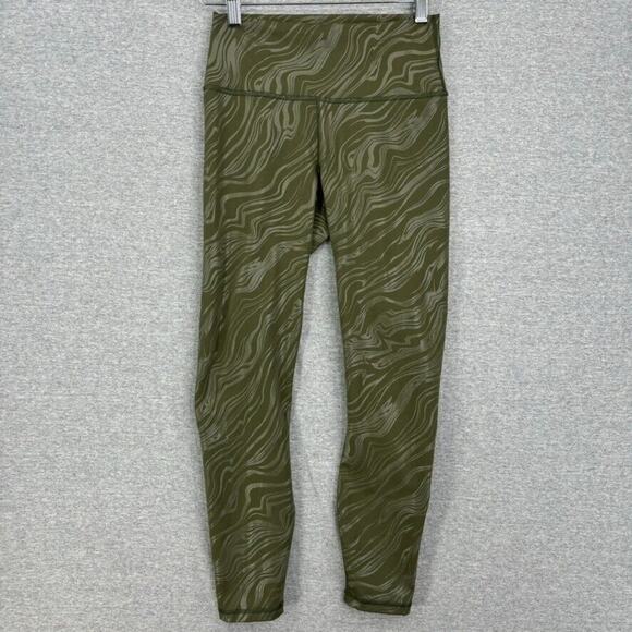 Fabletics Leggings Womens Small Green Powerhold Liza Koshy Gym Yoga Running Run - Picture 1 of 11